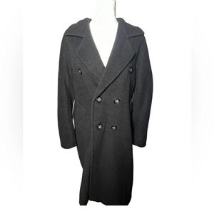 Max Mara Madame 2000’s Wool & Cashmere Long Trench Coat US 4